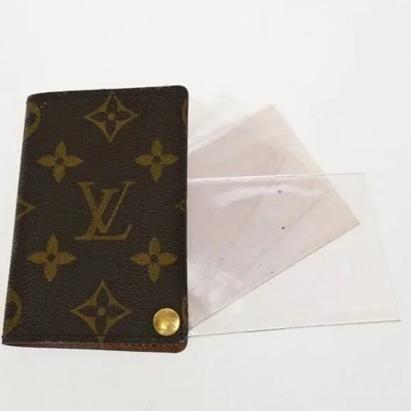 LOUIS VUITTON LV 3 Set Wallet Coin Card Case Monogram Multi Brown White 60YH846 - Picture 7 of 15